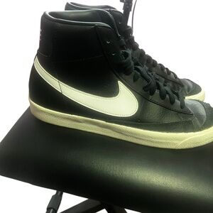 Nike Black and White High-Top Sneakers